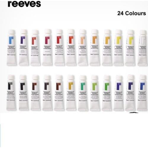 Original Reeves Watercolor Paint 24 Colors Tube Single Water Colour 10ml Tube Color Acuarelas Pigment