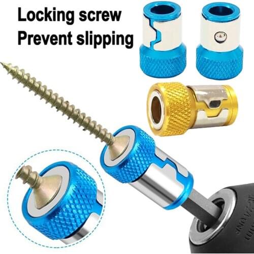 Screwdriver Magnetic Ring S2 Alloy Steel Anti-corrosion Magnetizer Removable Magnet Screwdriver Drill Bit 1/4 Inch 6.35mm