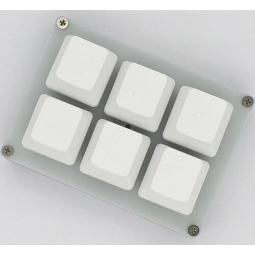 New Programmable Mechanical Keyboard 6keys Macro keypad DIY Customize key OSU Shortcut USB Switch Programming E3F2