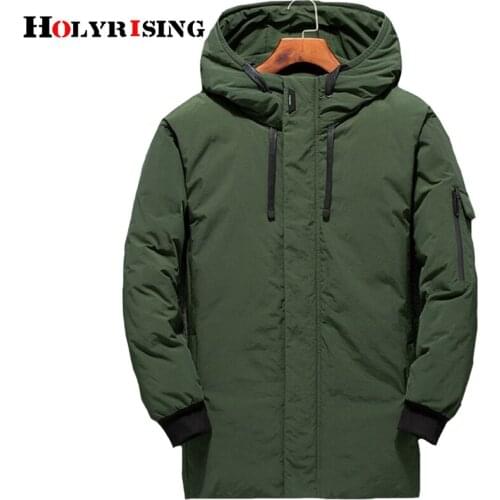 Holyrising Men Down Jackets Casual Short Hombre Ropa Hombre De Warm Down Jacket Hooded Windproof Men Clothing Winter Top 18922-5