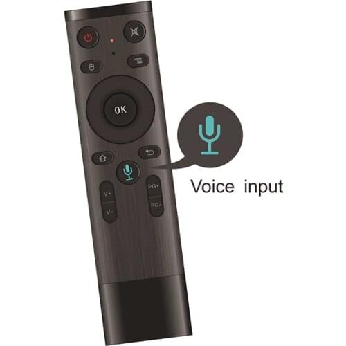 Voice Control Fly Air Mouse For Gyro Sensing Game, 2.4GHz Wireless Microphone Remote Control For Smart TV,Android Box PC