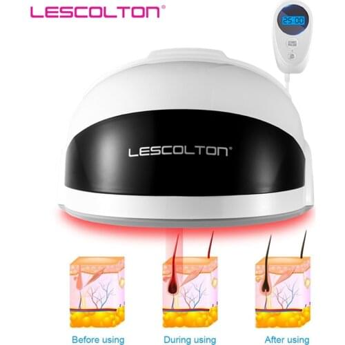 Lescolton Laser Hair Regrow Helmet LED Red Light Therapy Hair Growth Cap Laser Treatment Hair Loss Device Medical Men Women Hat