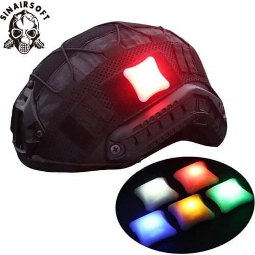 Tactical Safety Indentification Light for Helmet Military Survival Signal LED Warning Flashing Lamp Combat Airsoft Hunting