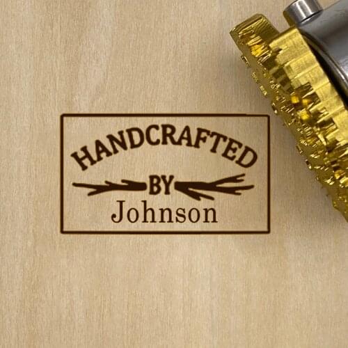 Custom Brand Iron Personalized Wooden Handles Stamps Heat Stamp Wood Burning Branding Irons For Woodworking