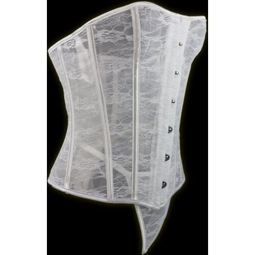 Waist Cinchers Plus Extra Size White Waist Trainer with G-string Hot body Shaper for women Slimming Corset 2pcs set SH001