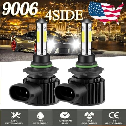 2PCS Super Bright Mini LED H4 Car Headlight Bulbs H7 H9 HB3 9005 HB4 9006 H11 H8 100W 20000LM 6000K 4300K 12V 24V Fog Headlamp