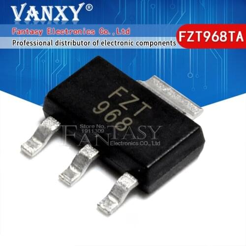 5PCS FZT968 SOT-223 FZT968TA SOT223 12V 6000MA FZT968 SOT