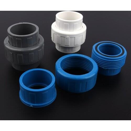 8pcs/lot Inner Dia. 40mm PVC Union Connector Garden Irrigation Syetem Fittings Water Pipe Connectors Tube Tools Quick Joints