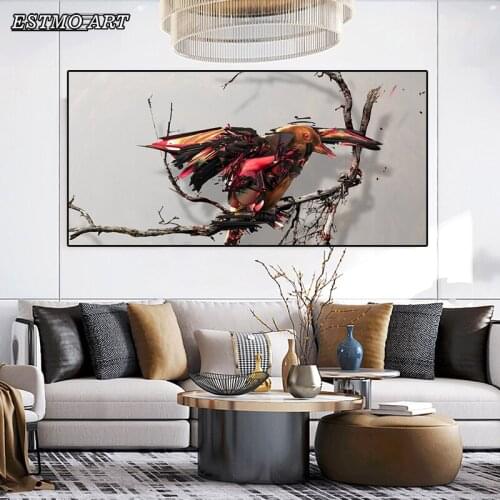 Canvas abstract animales bird Posters Hoom Decor for childrens room wall art print picture Nordic Creativity Modern painting