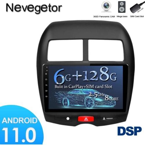 For Mitsubishi ASX 2010-2018 years android 11.0 Car GPS Radio Multimedia no 2 din 4G monitor Video Player Navigation