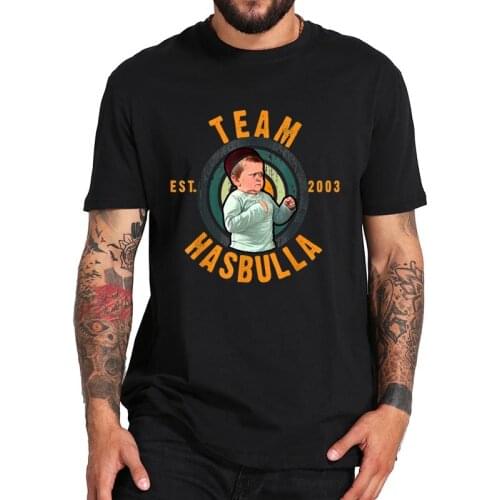 Hasbulla Fighting Meme T Shirt Mini Khabib Blogger T-Shirt High Quality Crew Neck Pure Cotton Premium Tee Tops