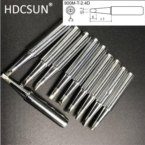 HDCSUN 900M-T-2.4D Soldering iron tip for Saike aoyue yihua cxg 936D 936 852d+ 909D solder iron repairing