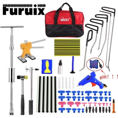 Car Body Paintless Repair Removal Tools Automotive Door Ding Dent Silde Hammer Glue Puller Repair Kits for Car Damage