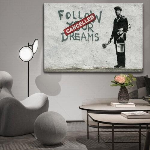 Canvas Painting Pictures Banksy Graffiti Love Life Home Decor Wall Art Prints Modular Poster For Living Room Framework
