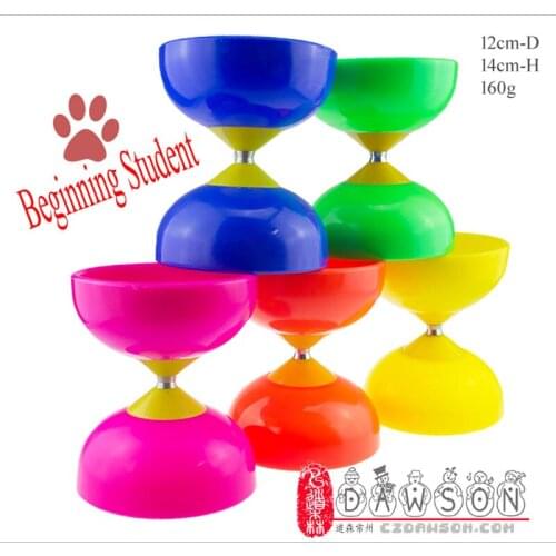 Chinese Kongzhu Diabolo for Beginning Student 12cmX14cm 160g Set Packing With Free Sticks and String Bag Juggling Toy