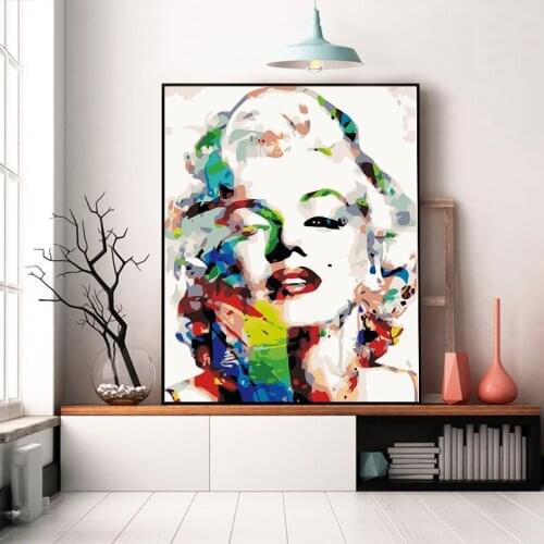 Marilyn Monroe Sexy Girl CartoonDIY painting digital art painting digital Family Hotel decorative painting