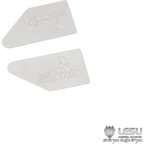 LESU Metal Cabin Wheel Eyebrow Decorative Sticker for 1/14 RC TAMIYA Scaina Tractor Truck Dumper DIY Model