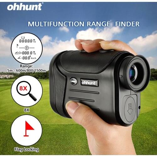 Ohhunt 8X 600M 800M 1500M Multifunction Laser Rangefinders Hunting Golf Monocular Range Finder Distance Meter Outdoor Measuring