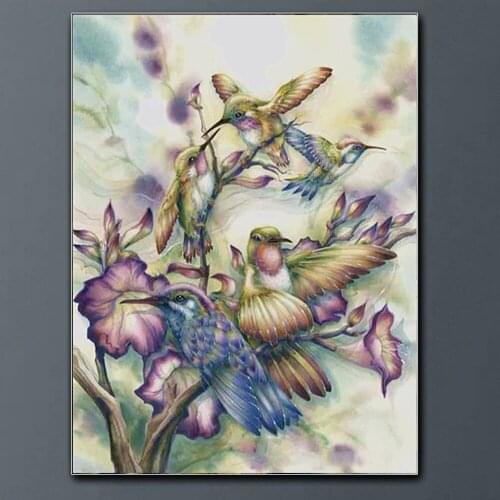 5D DIY Diamond Painting Bird Flower Full Drill Square Home Decoration Embroidery Handcraft Art Kits