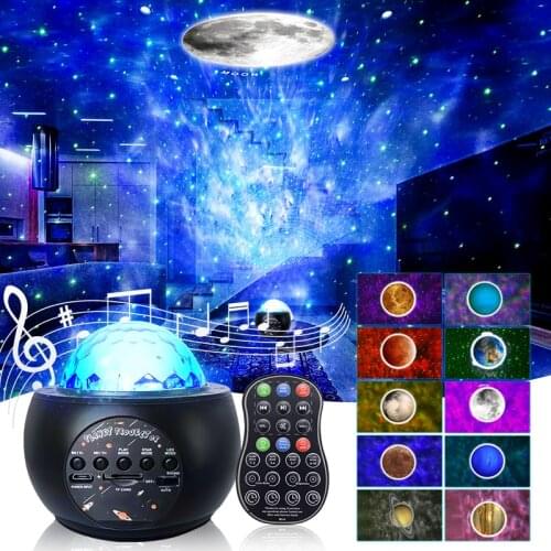 Colorful Starry Sky Galaxy Projector Nightlight Child Blueteeth USB Star Night Light Romantic Projection Lamp Atmosphere light
