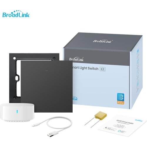 Broadlink New LC1 UK 1/2/3gang WiFi Push Button Wall Light Switches Smart Home Alexa Siri Voice Remote Control No Neutral Need