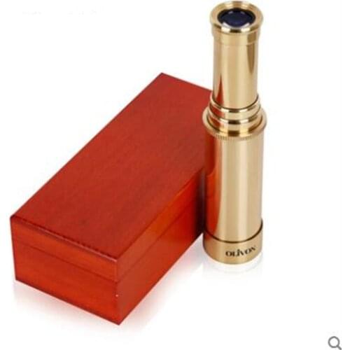 OLIVON LA20X40 Canada Aoli Live Pirate 20*40 Brass Mirror Monocular Collection Send Gifts Telescope