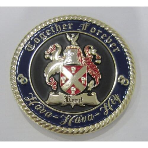 Wholesale and retail 3D double-sided coin cable-painted coin