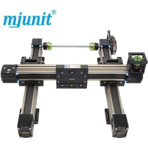 Mjunit XY gantry gluing motion platform, tooth belt linear slide guide module, aluminum profile slide guideway