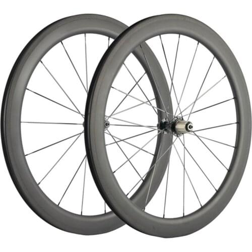 Full 700C Carbon Road Bicycle Wheelset 50mm Clincher bike Wheels Matte width 25MM
