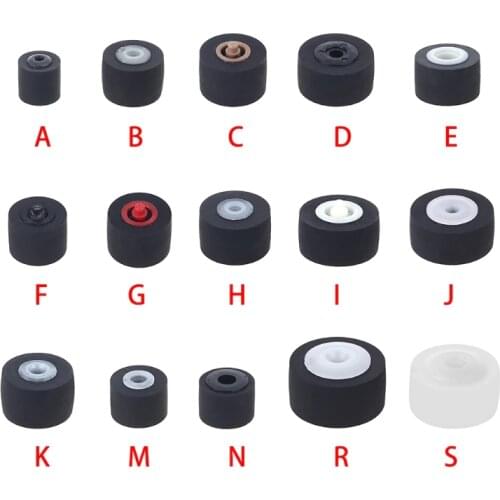 5pcs Different Size Car Retractor Press Belt Pulley, Deck Audio- Pressure Recorder Press Belt Pulley Cassette Deck Pinroller Tap