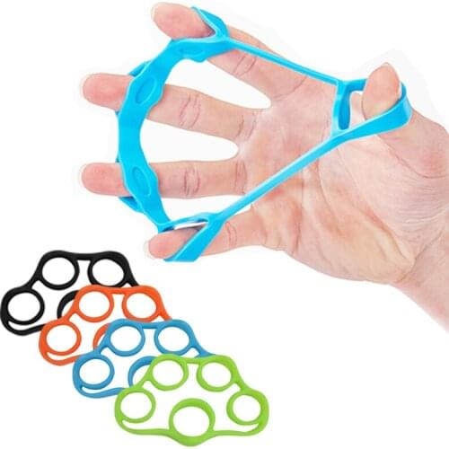 Silicone Finger Gripper Strength Trainer Hand Muscle Exercise Grip Ring Finger Expander Workout Fitness Wrist Arm Hand Grip