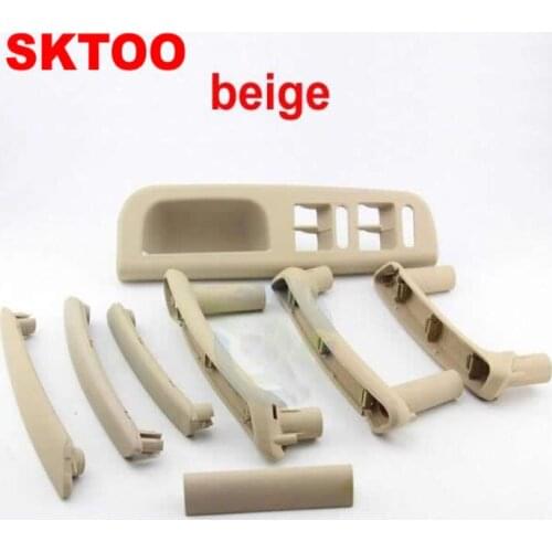SKTOO For SET Beige car interior door handle armrest and window switch Panel FOR VW Volkswagen passat B5