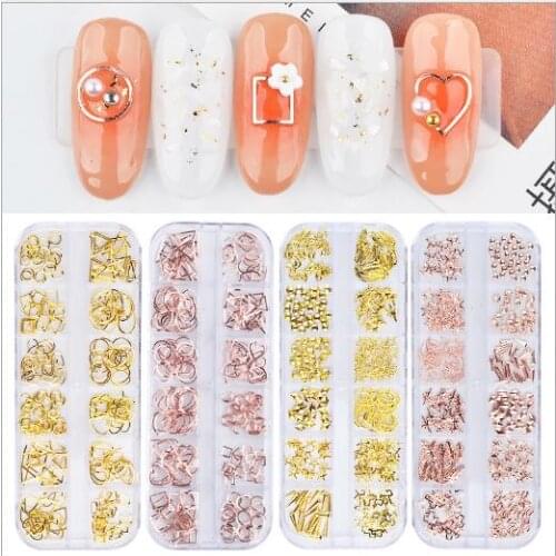 1 pack Nail Art Tips Crystal Glitter Rhinestone 3D Nail Art Decoration rivet