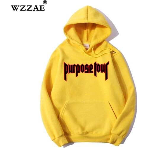 Purpose Tour Hoodies Men Women 1:1 High Quality Stadium Justin Bieber Fashion Hip Hop Purpose Tour Hoodie Purpose Tour Hoodies