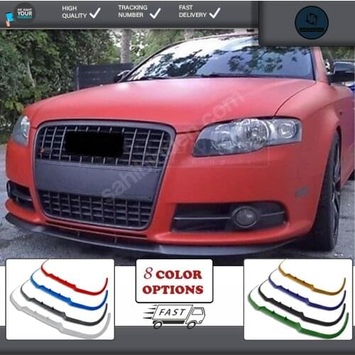 For audı s6 a6 c4 front lip universal spoiler lip bumper 3 piece free fast shipping designed full harmony body kit design