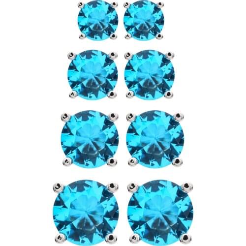 Korean edition fashionable high-quality circular zircon ear nails, suitable for girls/womens wedding party jewelry gifts ER-370