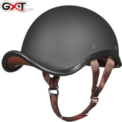 GXT Retro Vintage Motorcycle Helmet Summer Breathable Moto Helmet Open Face Scooter Biker Motorbike Racing Riding Helmet New