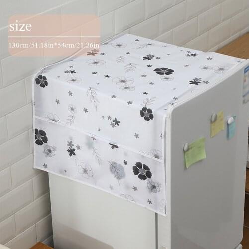 2021 New Animal Pattern Waterproof Washing Machine Cover Dustproof Refrigerator Cover Dust Protection Case Home Accessories