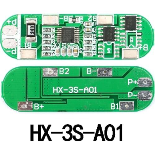 3S 4A 11.1V 12V 12.6V BMS 18650 Lithium Battery Charger Protection Board Li-Ion Lipo Battery Charging Module Cell Circuit Board
