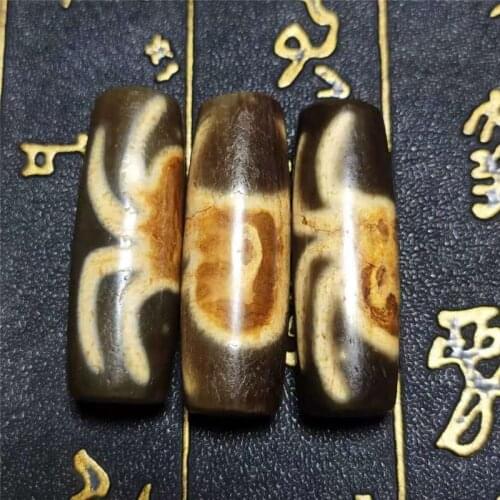 1pcs/lot Old Spider Totem Treasure Magic Power Tibetan Old Agate Baojiang dZi Bead 39-41*13-14mm High Quality