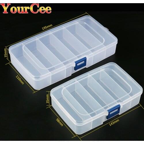 1pcs Plastic Tool Box Screws IC Jewelry Beads Fishing Storage Box Craft Organizer Small Part Container Case Toolbox