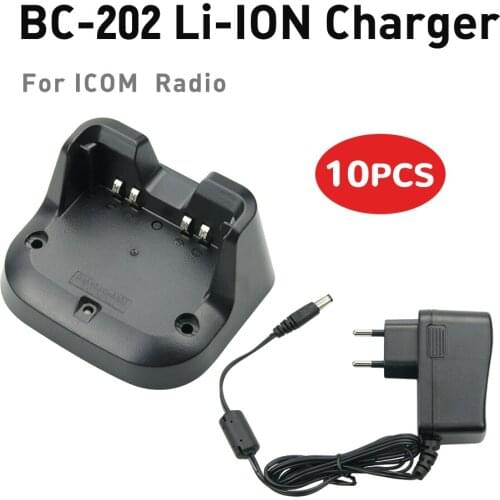 10x ICOM BC-202 Rapid Charger for BP-271/BP-272 for ID-31A ID-31E ID-51A ID-51E Radios