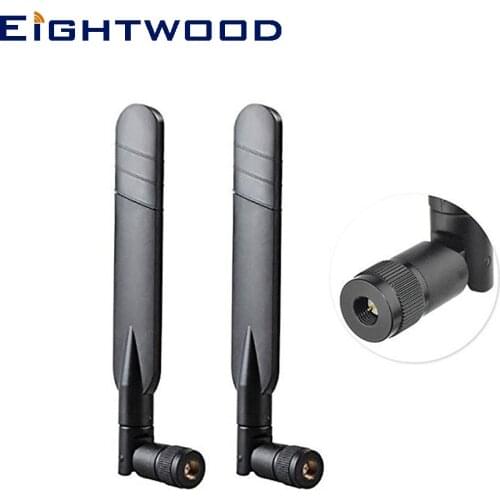 Eightwood 2-Pack 700-2700MHz 4G LTE 5dBi SMA Male Omni Directional Antenna Aerial for ScoutGuard SG580 Cellular Trail Camera