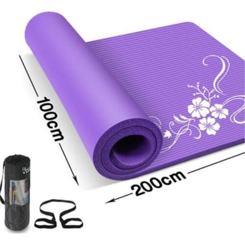 20mm thicken 200*100cm yoga pad Eco-friendly odorless NBR High elastic Yoga mat