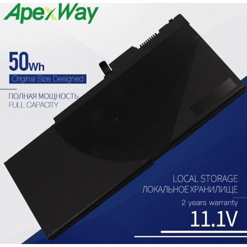 ApexWay 50Wh 11.1V Battery for HP EliteBook CM03XL 840 845 850 740 745 750 Series 717376-001 G1 G2 CM03050XL CO06 CO06XL E7U24AA