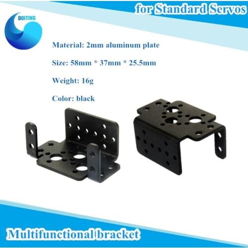 Aluminum Multipurpose Bracket / Multifunctional Bracket for Standard Servos And Robot Arm Mechanical Robot Accessories