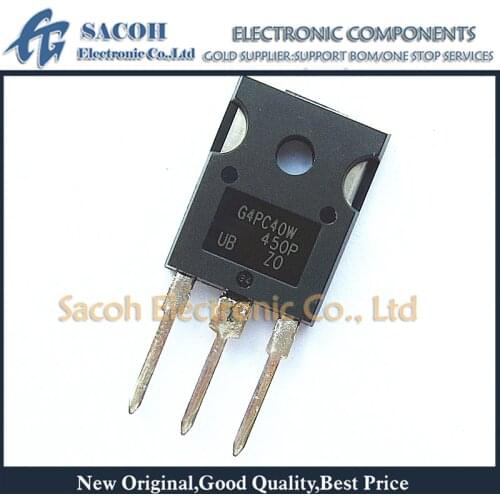 Free Shipping 10Pcs IRG4PC40WPBF IRG4PC40W G4PC40W TO-247 40A 600V Power IGBT Transistor