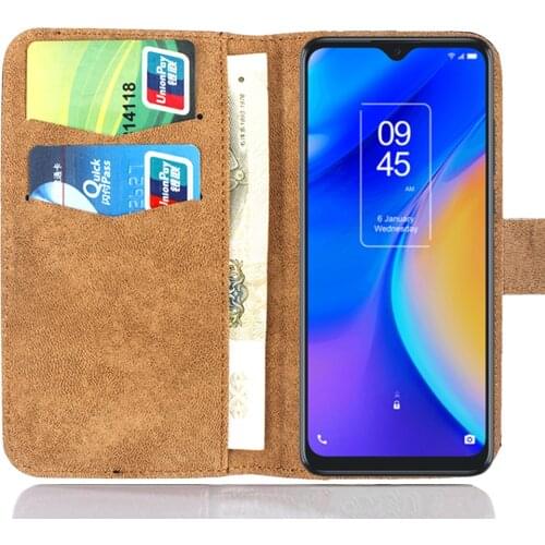 6 Colors TCL 20 SE Case 6.67" Leather Fashion Luxury Multi-Function TCL 20 SE Case Phone Cover Card Slots