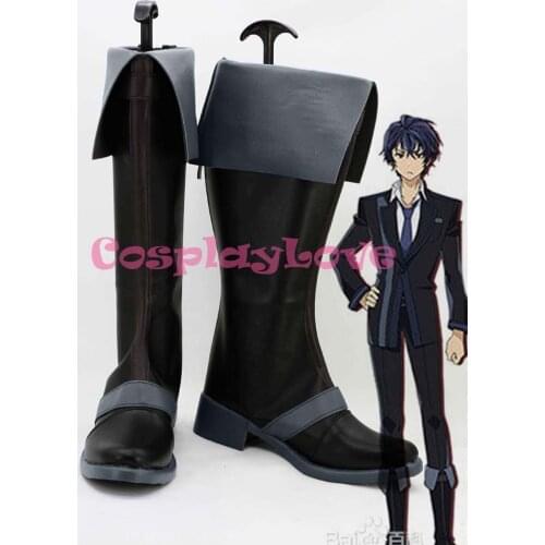 Black Bullet Rentaro Satomi Cosplay Shoes Boots Hand Made Custom-made For Halloween Christmas CosplayLove