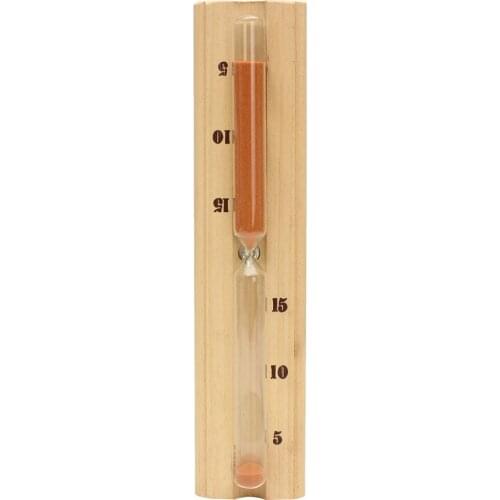 1pc Wood Hourglass Timer Precise Hourglass Timer for Sauna Dry Steam Room